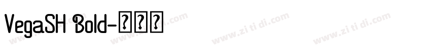 VegaSH Bold字体转换